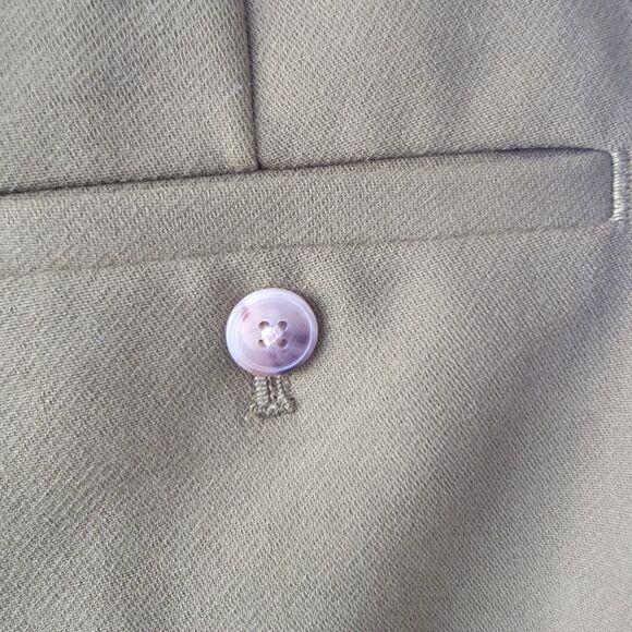 Loft womens slim through the leg ankle pant size 6 olive green office careers - Picture 7 of 10